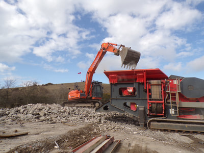 Hire an on-site crusher